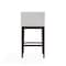 Manhattan Comfort Kingsley Barstool in Ivory and Dark Walnut, PK2 2-BS012-IV - alternate 2